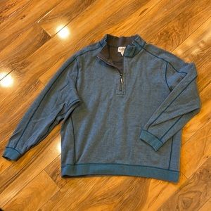 Men’s XL Tommy Bahama reversible quarter zip top